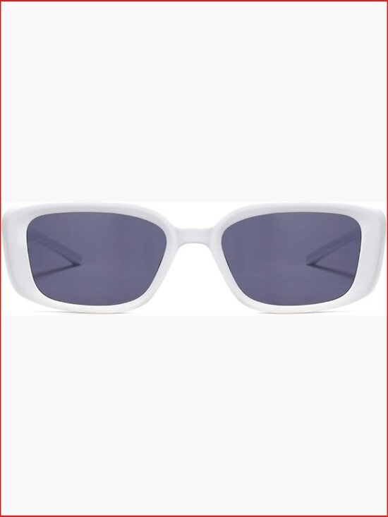 Retro Rectangle Sunglasses UV400 Protection PC Frame Lightweight Unisex Vintage main image 7